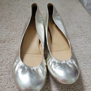 J. Crew gold flats
